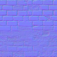 seamless wall bricks normal map 0002